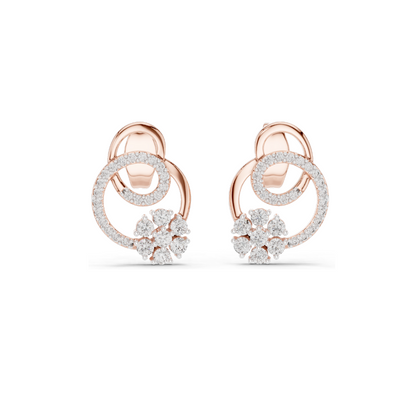 0.42 CT Lab Diamond Earrings for Women | VVS-VS EF Clarity | 18KT, 14KT, 10KT Gold & 925 Silver | Rose, Yellow, White Gold & Moissanite Options