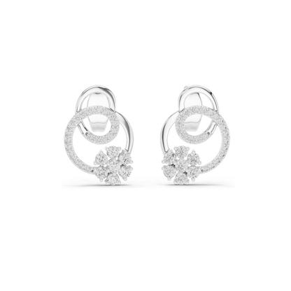 0.42 CT Lab Diamond Earrings for Women | VVS-VS EF Clarity | 18KT, 14KT, 10KT Gold & 925 Silver | Rose, Yellow, White Gold & Moissanite Options