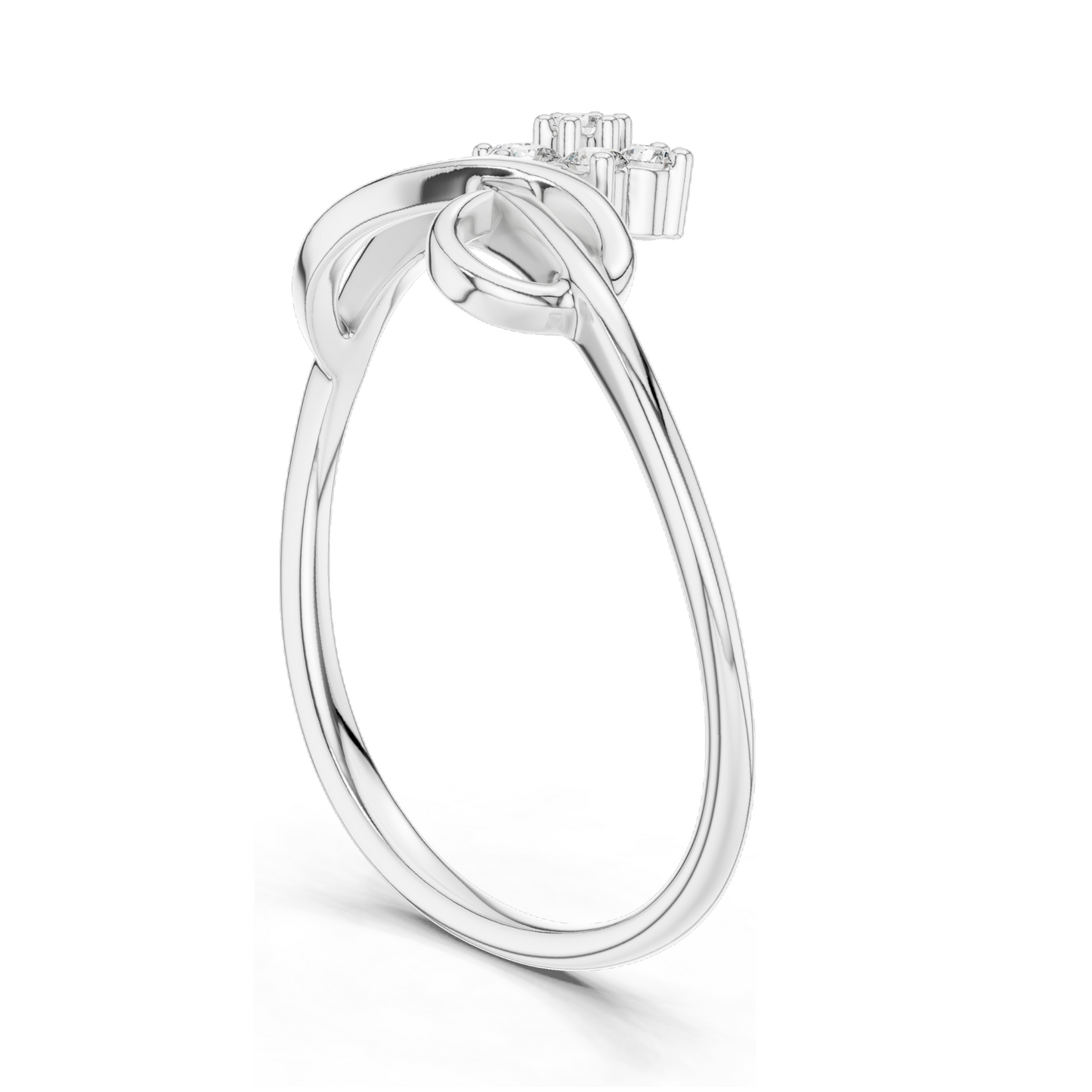 0.105 CT Lab Diamond Star-Shaped Ring for Women | 18KT, 14KT, 10KT Gold & 925 Silver | Rose, Yellow, White Gold Options | VVS-VS EF Clarity | Moissanite Available