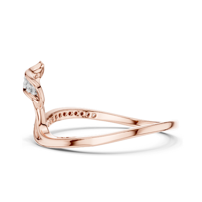 0.092 CT Lab Diamond Ladies Ring | VVS-VS EF Clarity | 18KT, 14KT, 10KT Gold & 925 Silver | Rose, Yellow, White Gold & Moissanite Options