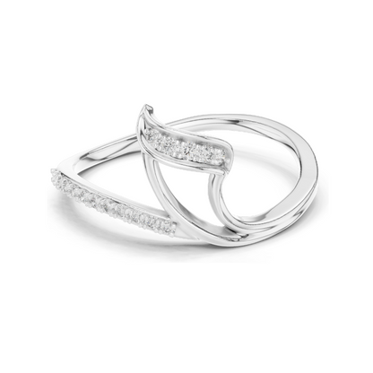 0.092 CT Lab Diamond Ladies Ring | VVS-VS EF Clarity | 18KT, 14KT, 10KT Gold & 925 Silver | Rose, Yellow, White Gold & Moissanite Options