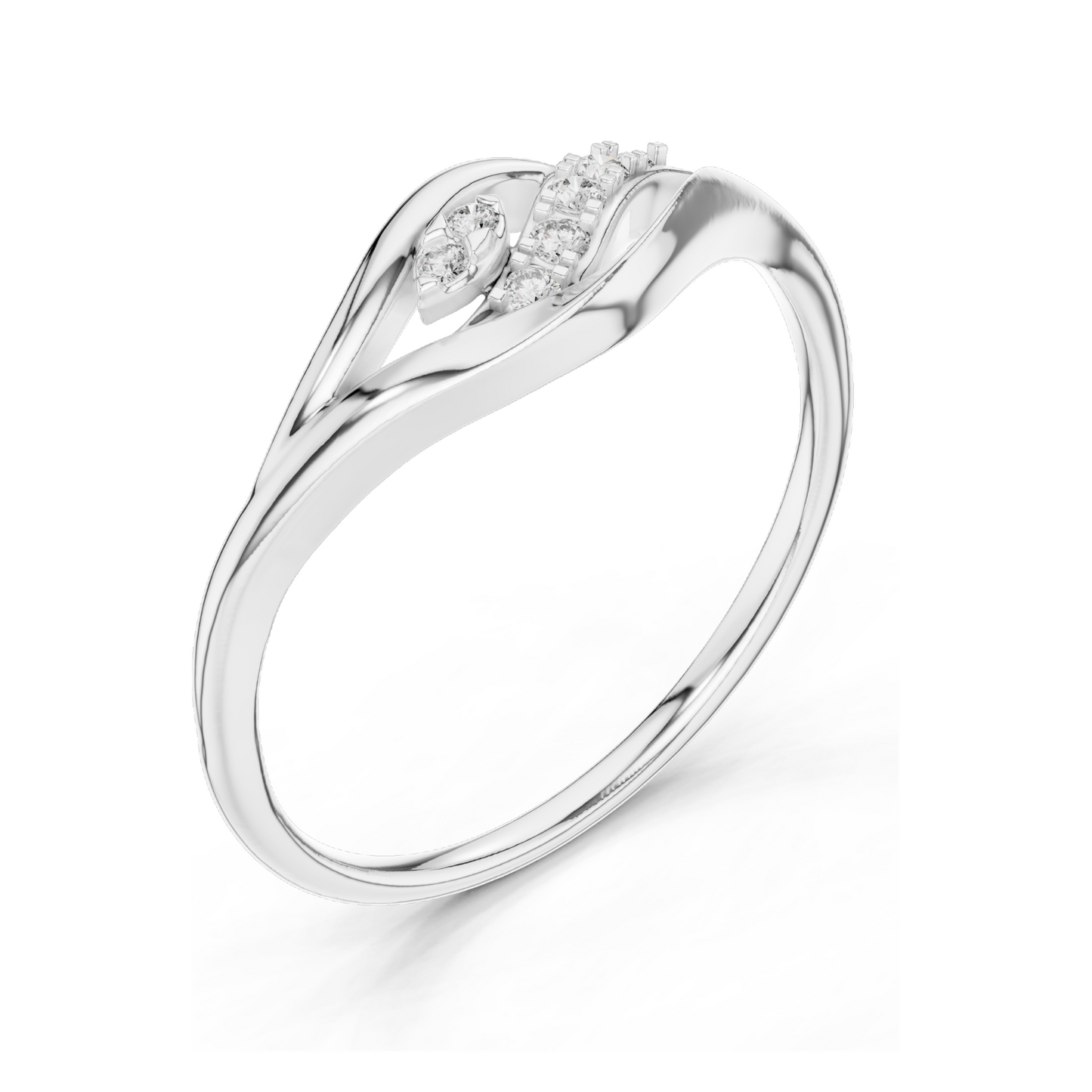 Lab-Grown Diamond Ladies Ring | VVS-VS EF Clarity | 18KT, 14KT, 10KT Gold & 925 Silver | Rose, Yellow, White Gold & Moissanite Options