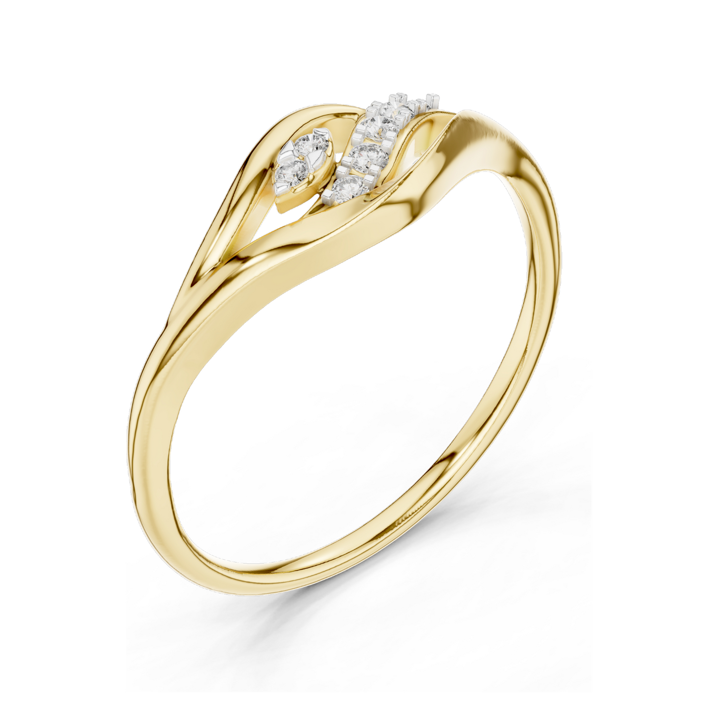 Lab-Grown Diamond Ladies Ring | VVS-VS EF Clarity | 18KT, 14KT, 10KT Gold & 925 Silver | Rose, Yellow, White Gold & Moissanite Options