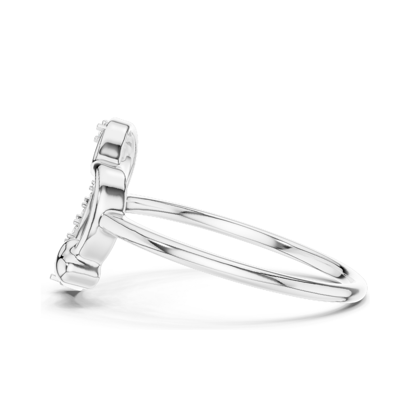 Heart-Shaped Diamond Ring with Lab Diamonds | 18KT, 14KT, 10KT Gold & 925 Silver | Rose, Yellow, White Gold | Elegant Moissanite & Diamond Options