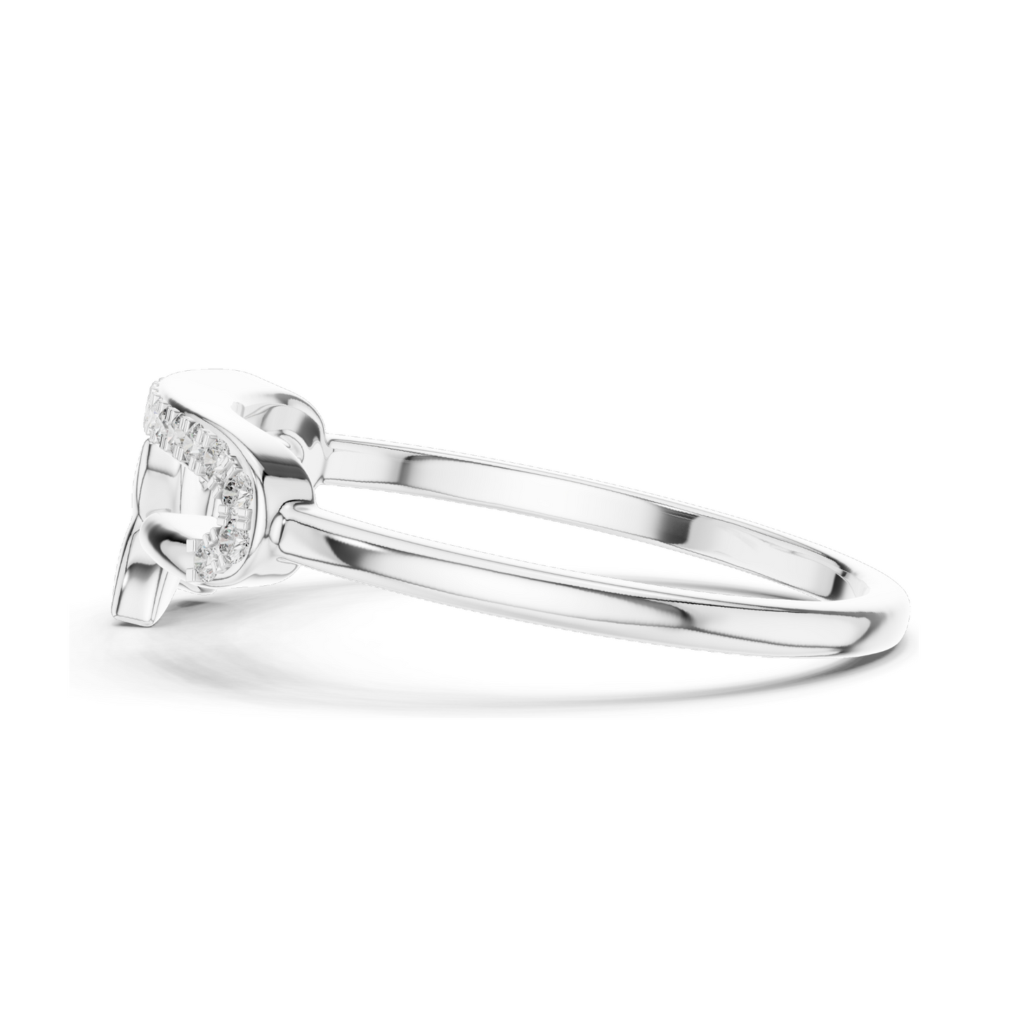 Diamond Twist Design Ladies Ring | Lab-Grown Diamonds & Moissanite | 18KT, 14KT, 10KT Gold & 925 Silver | Rose, Yellow, White Gold