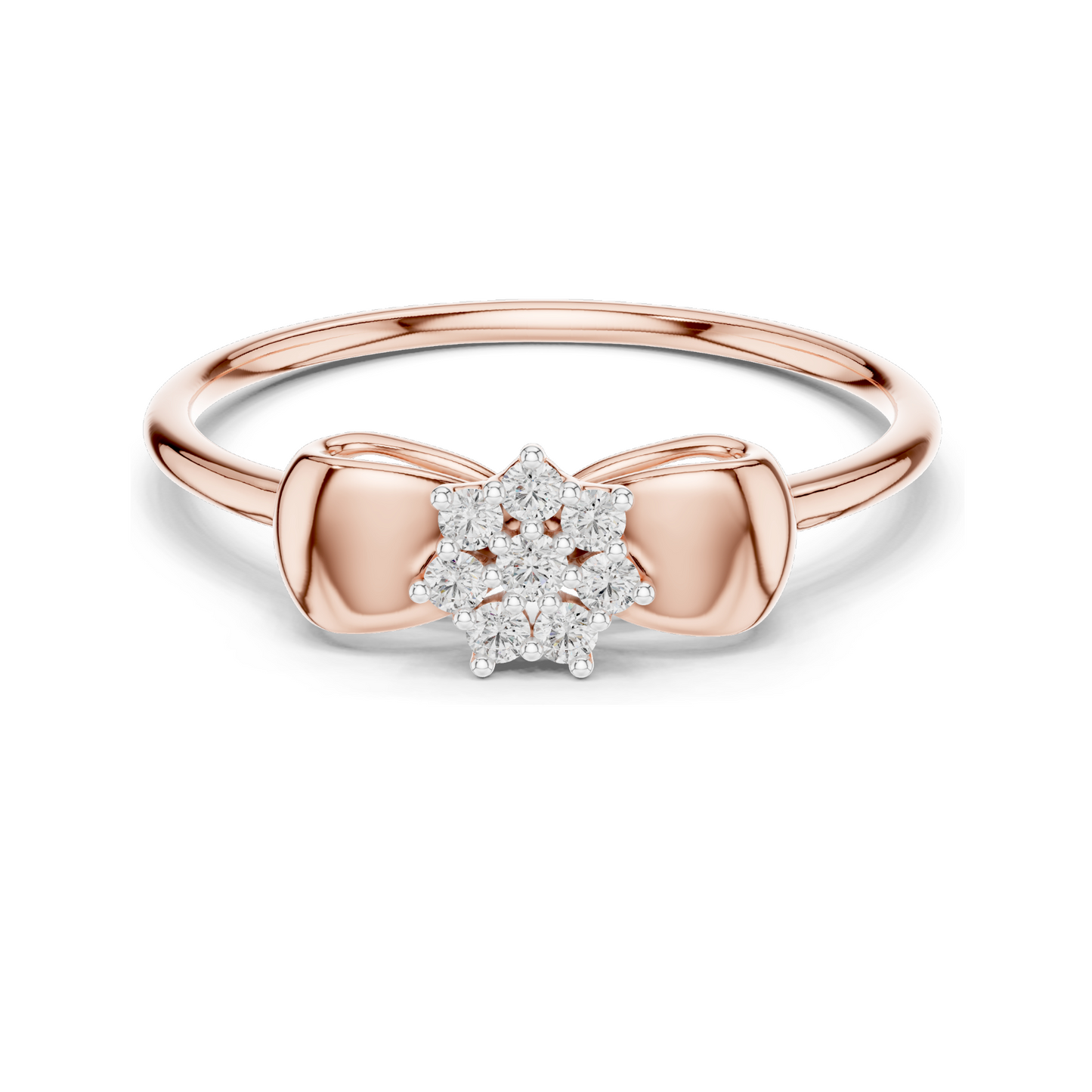 Lab-Grown Diamond Ladies Ring | 0.085 CT VVS-VS EF Clarity | 18KT, 14KT, 10KT Gold & 925 Silver | Moissanite & Lab Diamond Options | Rose, Yellow, White Gold