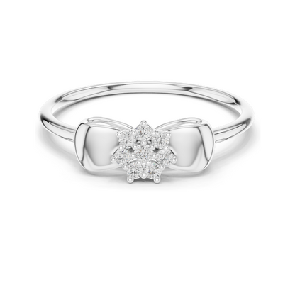 Lab-Grown Diamond Ladies Ring | 0.085 CT VVS-VS EF Clarity | 18KT, 14KT, 10KT Gold & 925 Silver | Moissanite & Lab Diamond Options | Rose, Yellow, White Gold