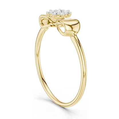 Lab-Grown Diamond Ladies Ring | 0.085 CT VVS-VS EF Clarity | 18KT, 14KT, 10KT Gold & 925 Silver | Moissanite & Lab Diamond Options | Rose, Yellow, White Gold