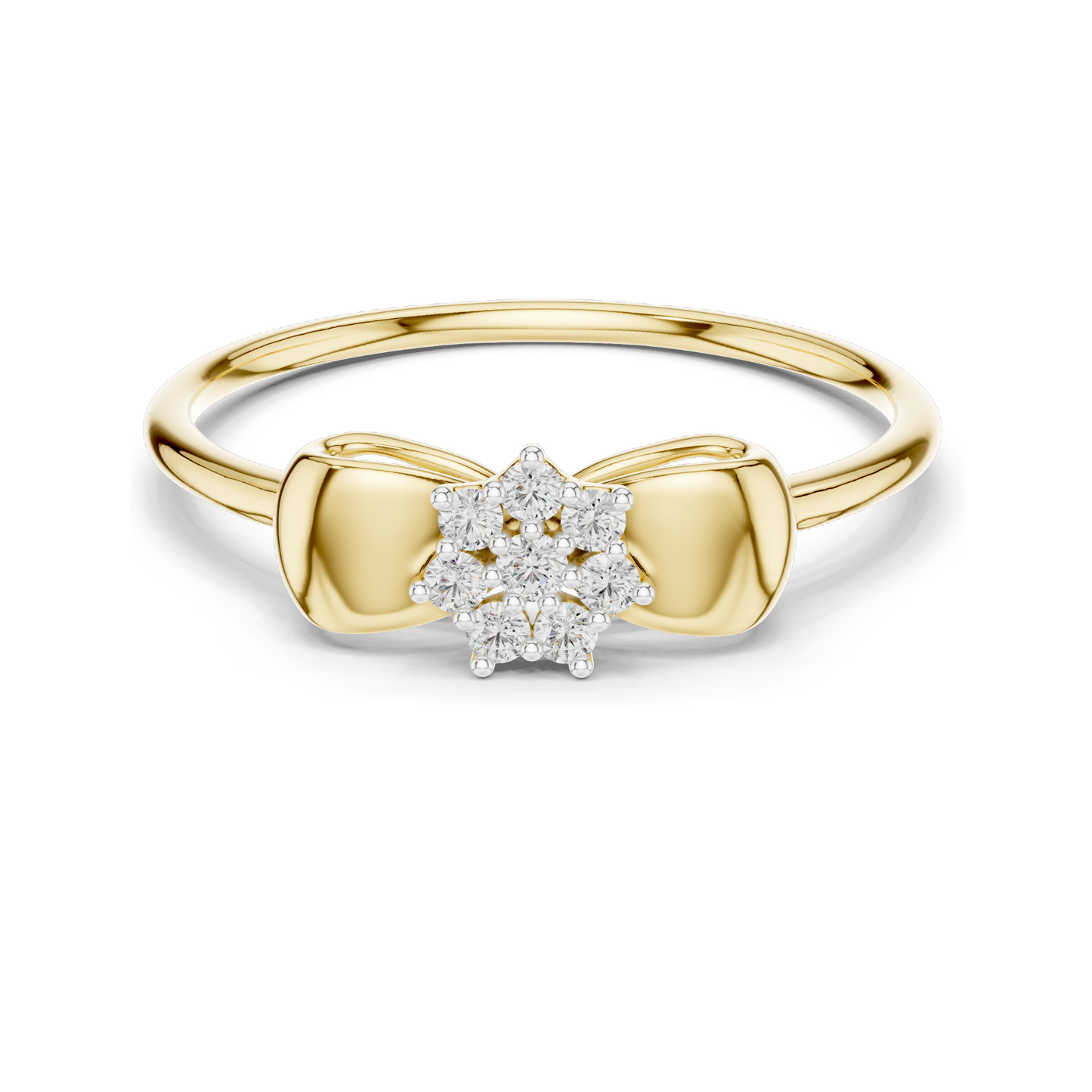 Lab-Grown Diamond Ladies Ring | 0.085 CT VVS-VS EF Clarity | 18KT, 14KT, 10KT Gold & 925 Silver | Moissanite & Lab Diamond Options | Rose, Yellow, White Gold
