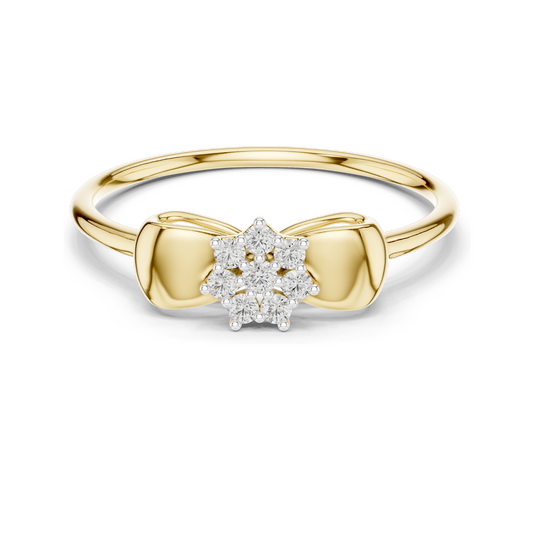 Lab-Grown Diamond Ladies Ring | 0.085 CT VVS-VS EF Clarity | 18KT, 14KT, 10KT Gold & 925 Silver | Moissanite & Lab Diamond Options | Rose, Yellow, White Gold