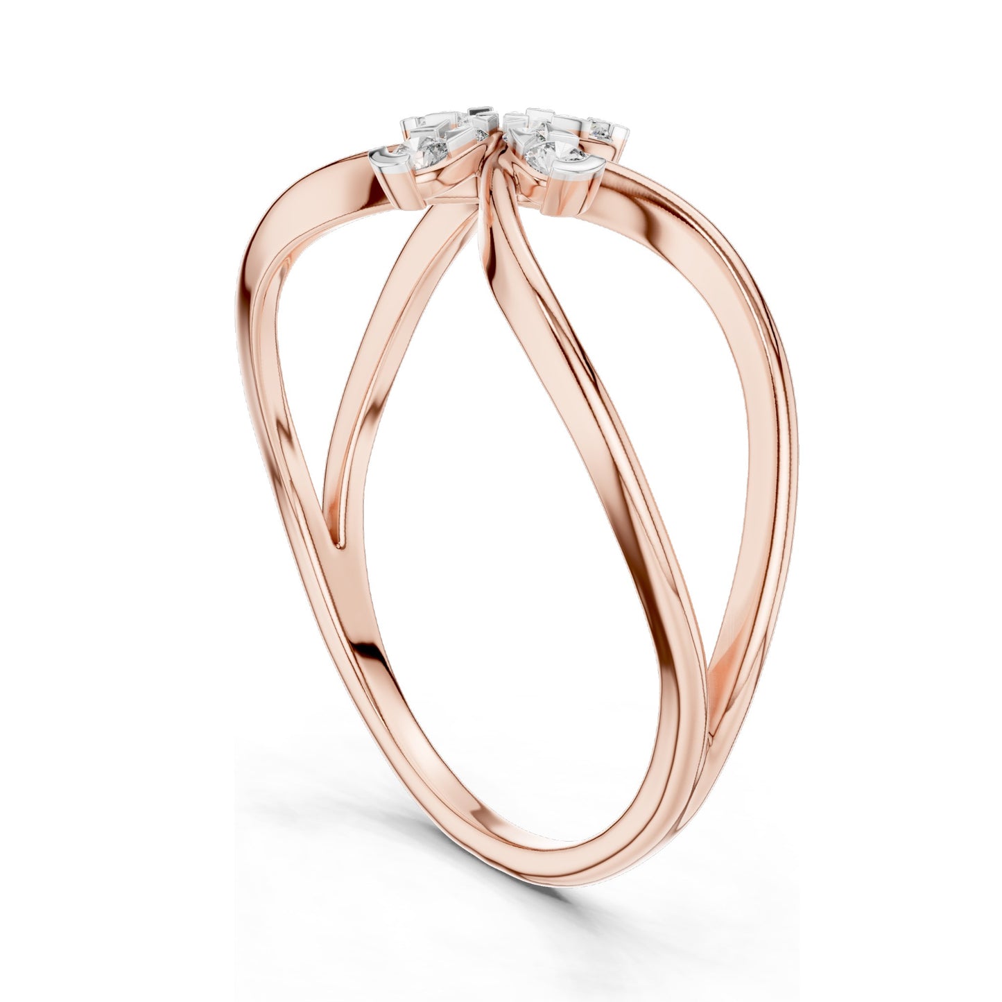 0.104 CT Round Brilliant Lab Diamond Ring for Women | VVS-VS EF Clarity, CVD-Grown | 18KT, 14KT, 10KT Gold & 925 Silver | Moissanite Option | Rose, Yellow, White Gold