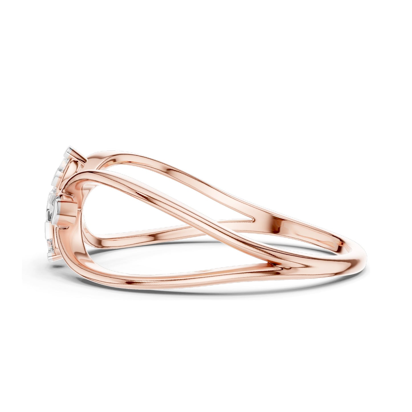 0.104 CT Round Brilliant Lab Diamond Ring for Women | VVS-VS EF Clarity, CVD-Grown | 18KT, 14KT, 10KT Gold & 925 Silver | Moissanite Option | Rose, Yellow, White Gold