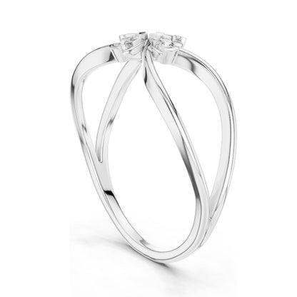 0.104 CT Round Brilliant Lab Diamond Ring for Women | VVS-VS EF Clarity, CVD-Grown | 18KT, 14KT, 10KT Gold & 925 Silver | Moissanite Option | Rose, Yellow, White Gold