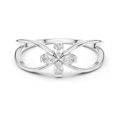 0.104 CT Round Brilliant Lab Diamond Ring for Women | VVS-VS EF Clarity, CVD-Grown | 18KT, 14KT, 10KT Gold & 925 Silver | Moissanite Option | Rose, Yellow, White Gold