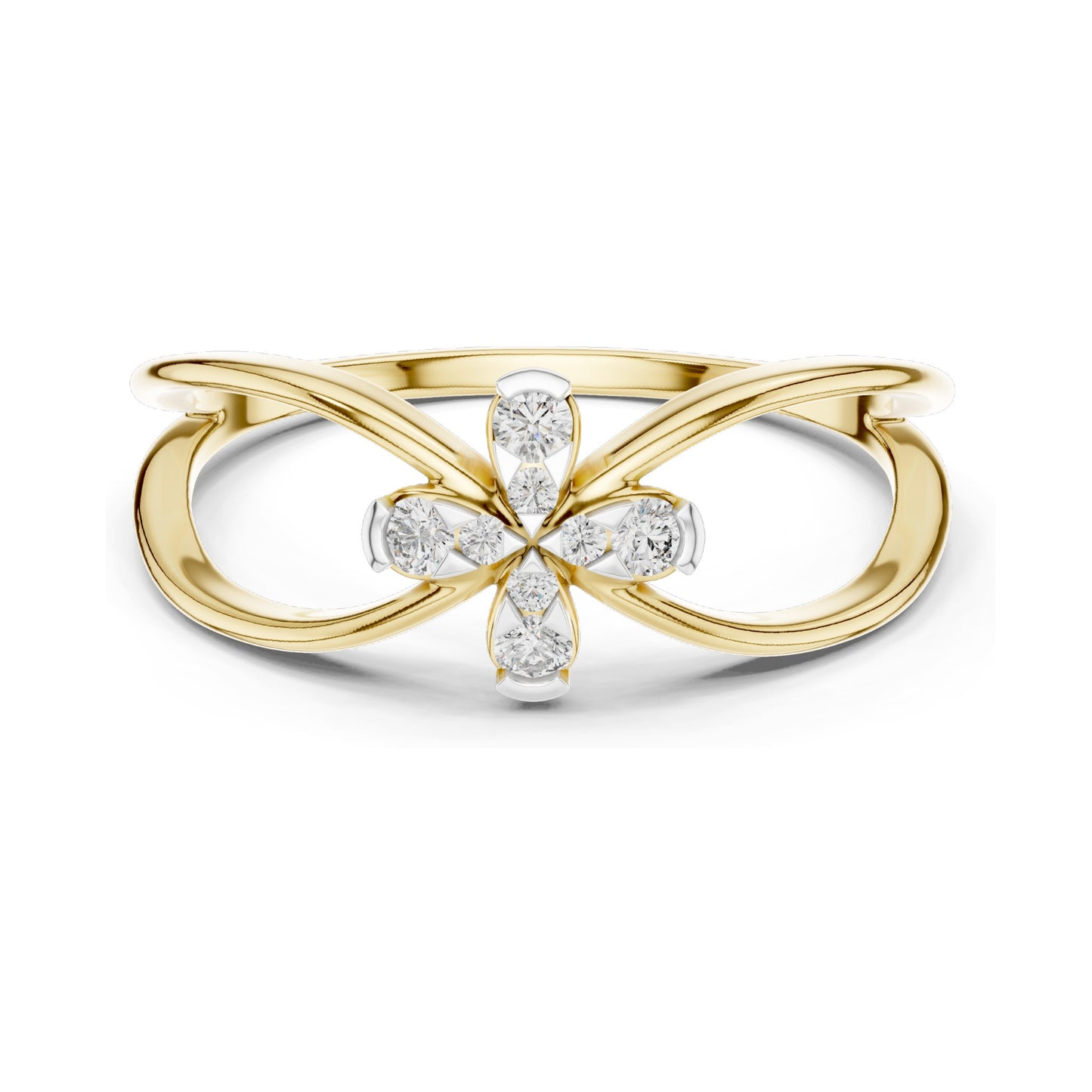 0.104 CT Round Brilliant Lab Diamond Ring for Women | VVS-VS EF Clarity, CVD-Grown | 18KT, 14KT, 10KT Gold & 925 Silver | Moissanite Option | Rose, Yellow, White Gold