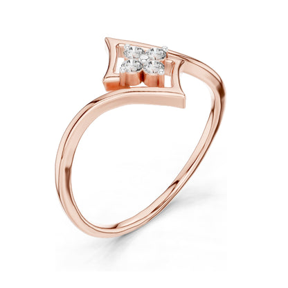 0.1 CT Round Brilliant Lab Diamond Cluster Ring for Women | VVS-VS EF Clarity, CVD-Grown | 18KT, 14KT, 10KT Gold & 925 Silver | Moissanite Option | Rose, Yellow, White Gold