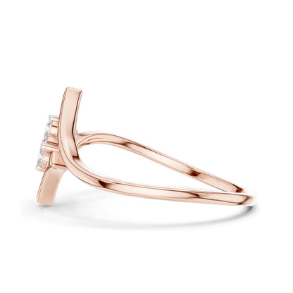 0.1 CT Round Brilliant Lab Diamond Cluster Ring for Women | VVS-VS EF Clarity, CVD-Grown | 18KT, 14KT, 10KT Gold & 925 Silver | Moissanite Option | Rose, Yellow, White Gold