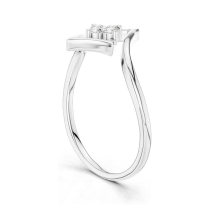 0.1 CT Round Brilliant Lab Diamond Cluster Ring for Women | VVS-VS EF Clarity, CVD-Grown | 18KT, 14KT, 10KT Gold & 925 Silver | Moissanite Option | Rose, Yellow, White Gold