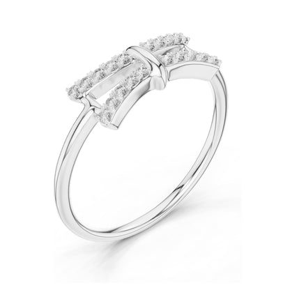 0.12 CT Lab Diamond Accent Ring for Women | VVS-VS EF Clarity | 18KT, 14KT, 10KT Gold & 925 Silver | Rose, Yellow, White Gold & Moissanite Options