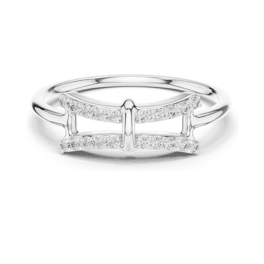 0.12 CT Lab Diamond Accent Ring for Women | VVS-VS EF Clarity | 18KT, 14KT, 10KT Gold & 925 Silver | Rose, Yellow, White Gold & Moissanite Options