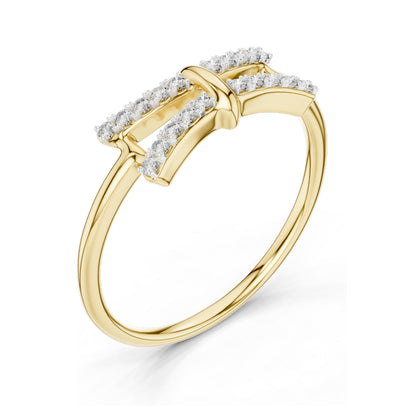 0.12 CT Lab Diamond Accent Ring for Women | VVS-VS EF Clarity | 18KT, 14KT, 10KT Gold & 925 Silver | Rose, Yellow, White Gold & Moissanite Options