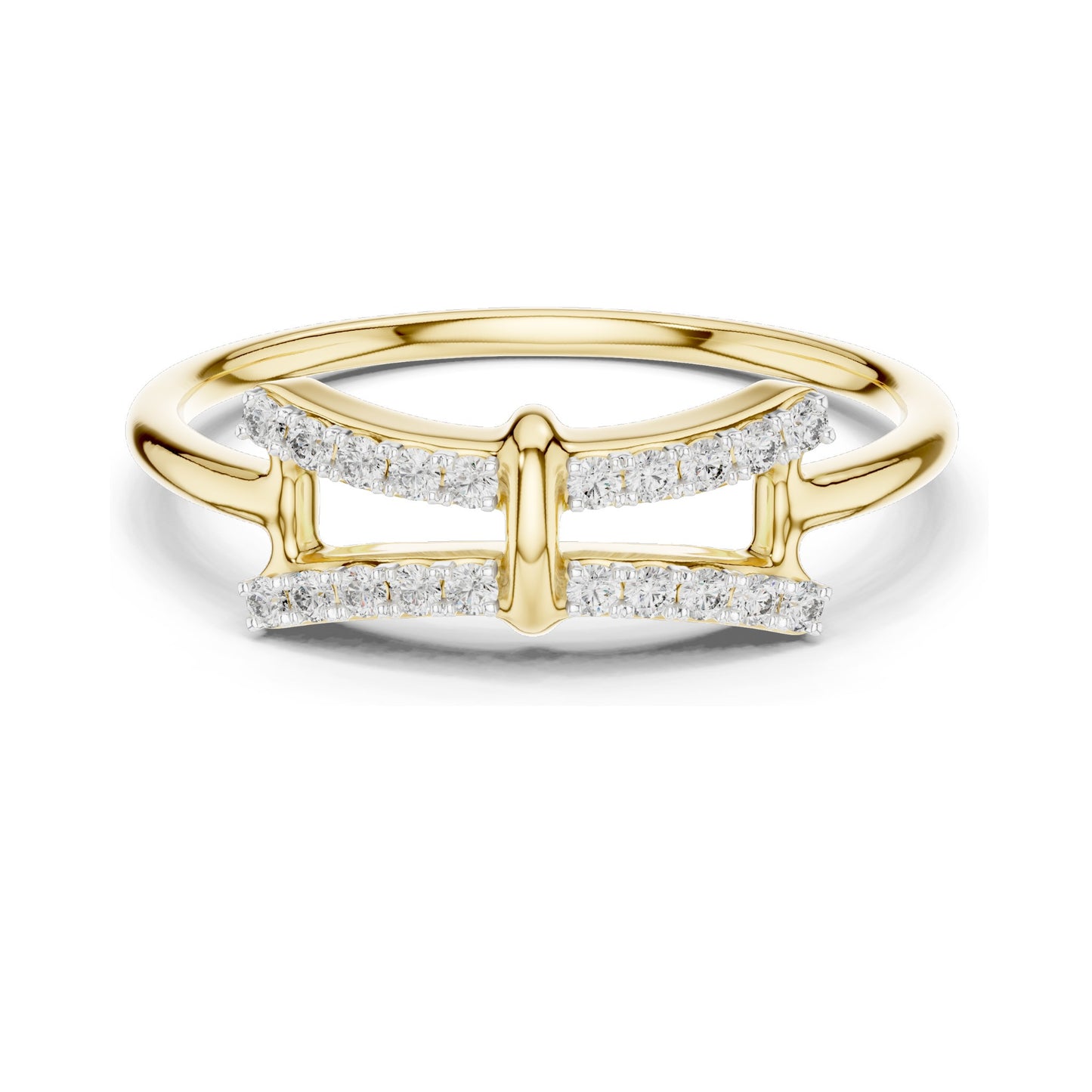 0.12 CT Lab Diamond Accent Ring for Women | VVS-VS EF Clarity | 18KT, 14KT, 10KT Gold & 925 Silver | Rose, Yellow, White Gold & Moissanite Options