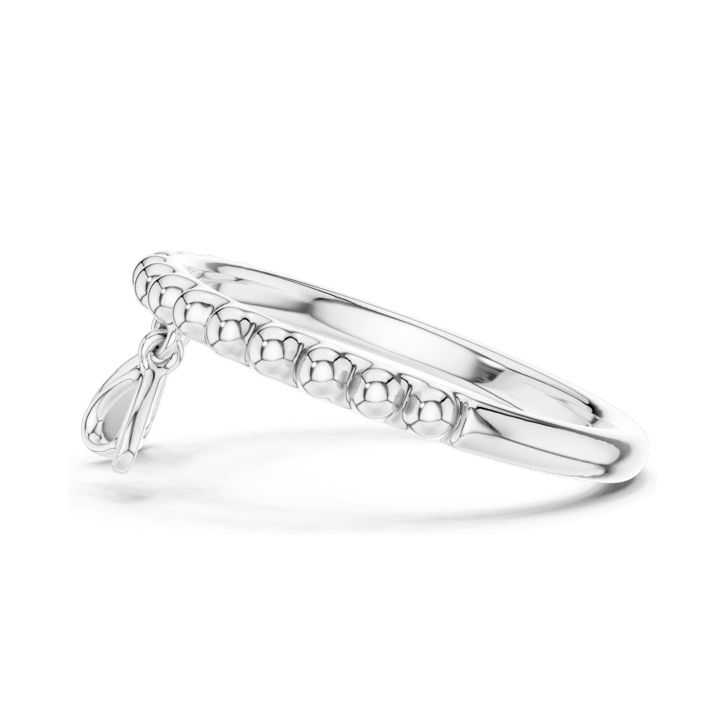 0.015 CT Heart-Shaped Dangle Lab Diamond Ring for Women | VVS-VS EF Clarity | 18KT, 14KT, 10KT Gold & 925 Silver | Rose, Yellow, White Gold & Moissanite Options