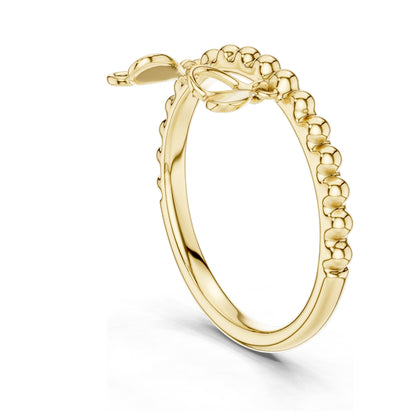 0.015 CT Heart-Shaped Dangle Lab Diamond Ring for Women | VVS-VS EF Clarity | 18KT, 14KT, 10KT Gold & 925 Silver | Rose, Yellow, White Gold & Moissanite Options