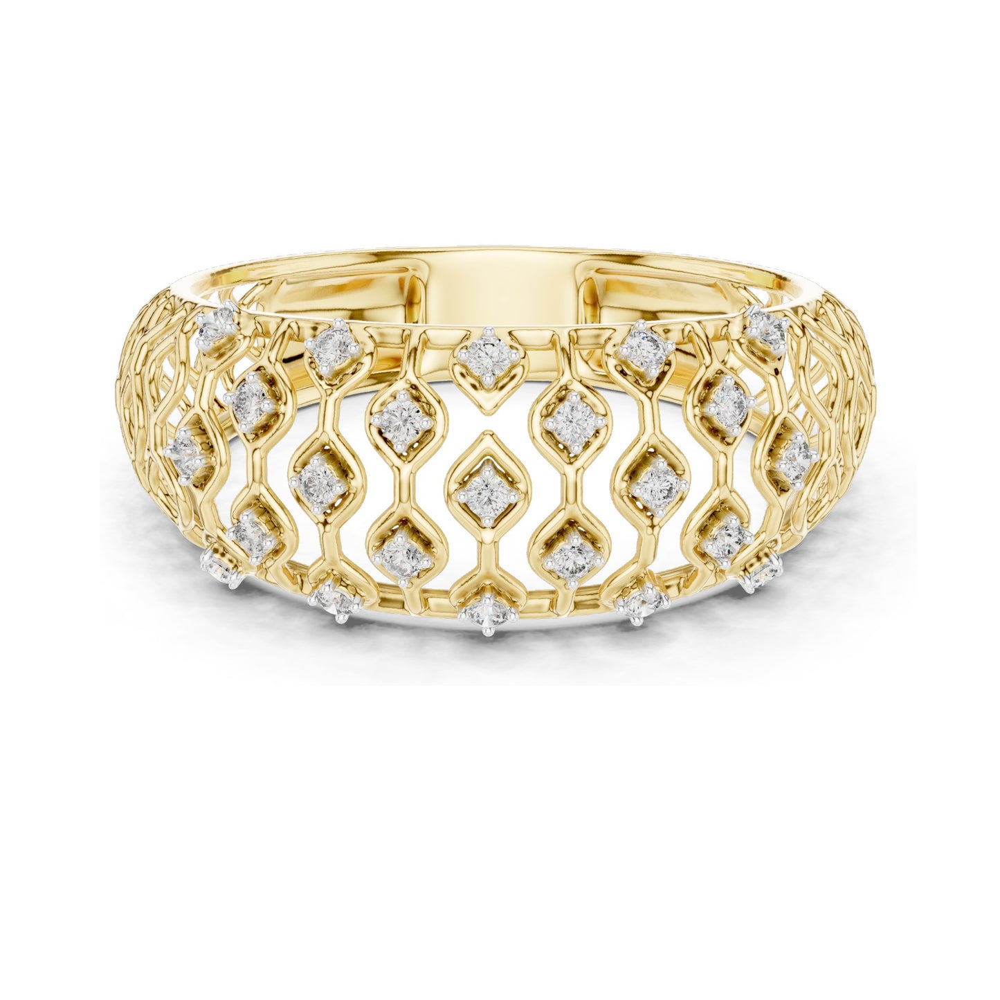 0.138 CT Lab Diamond Ladies Ring | VVS-VS EF Clarity | 18KT, 14KT, 10KT Gold & 925 Silver | Rose, Yellow, White Gold & Moissanite Options