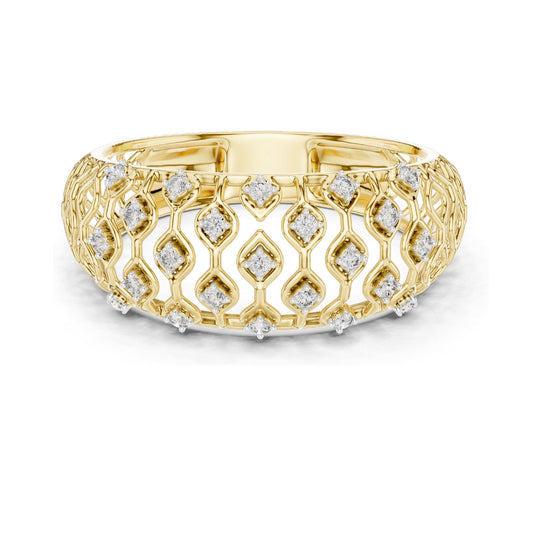 0.138 CT Lab Diamond Ladies Ring | VVS-VS EF Clarity | 18KT, 14KT, 10KT Gold & 925 Silver | Rose, Yellow, White Gold & Moissanite Options