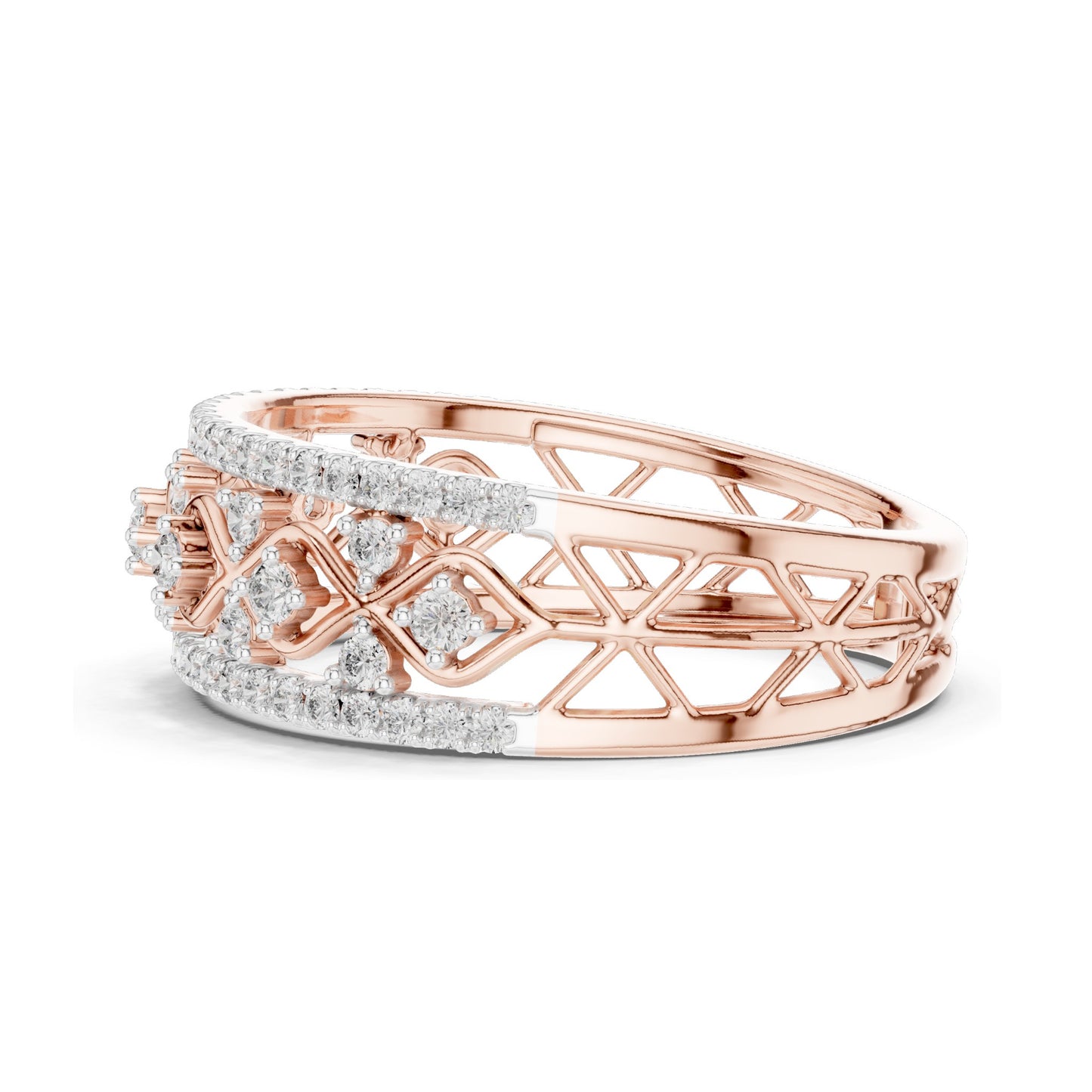 0.475 CT Lab Diamond Eternity Ring for Women | VVS-VS EF Clarity | 18KT, 14KT, 10KT Gold & 925 Silver | Rose, Yellow, White Gold & Moissanite Options