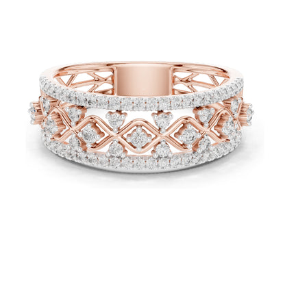 0.475 CT Lab Diamond Eternity Ring for Women | VVS-VS EF Clarity | 18KT, 14KT, 10KT Gold & 925 Silver | Rose, Yellow, White Gold & Moissanite Options