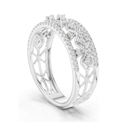 0.475 CT Lab Diamond Eternity Ring for Women | VVS-VS EF Clarity | 18KT, 14KT, 10KT Gold & 925 Silver | Rose, Yellow, White Gold & Moissanite Options