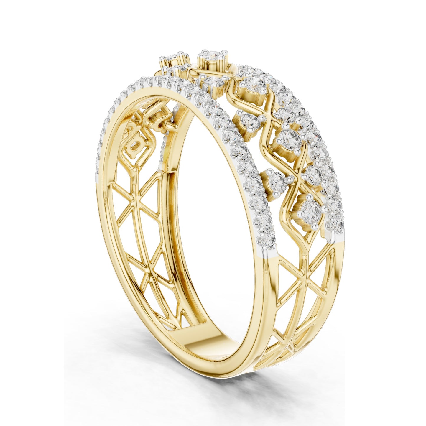 0.475 CT Lab Diamond Eternity Ring for Women | VVS-VS EF Clarity | 18KT, 14KT, 10KT Gold & 925 Silver | Rose, Yellow, White Gold & Moissanite Options