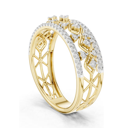 0.475 CT Lab Diamond Eternity Ring for Women | VVS-VS EF Clarity | 18KT, 14KT, 10KT Gold & 925 Silver | Rose, Yellow, White Gold & Moissanite Options