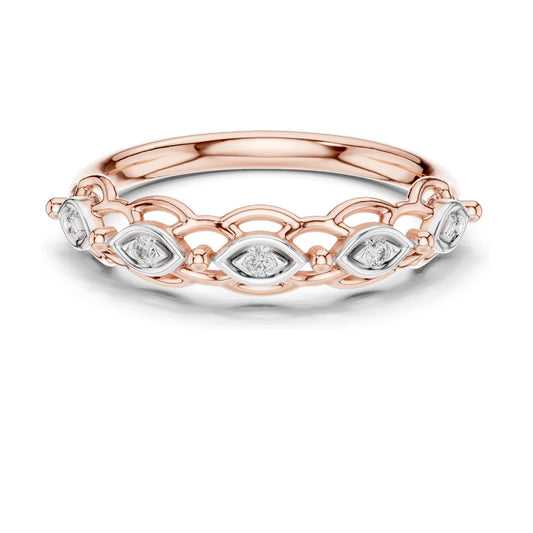 0.06 CT Lab Diamond Marquise Ring for Women | VVS-VS EF Clarity | 18KT, 14KT, 10KT Gold & 925 Silver | Rose, Yellow, White Gold & Moissanite Options