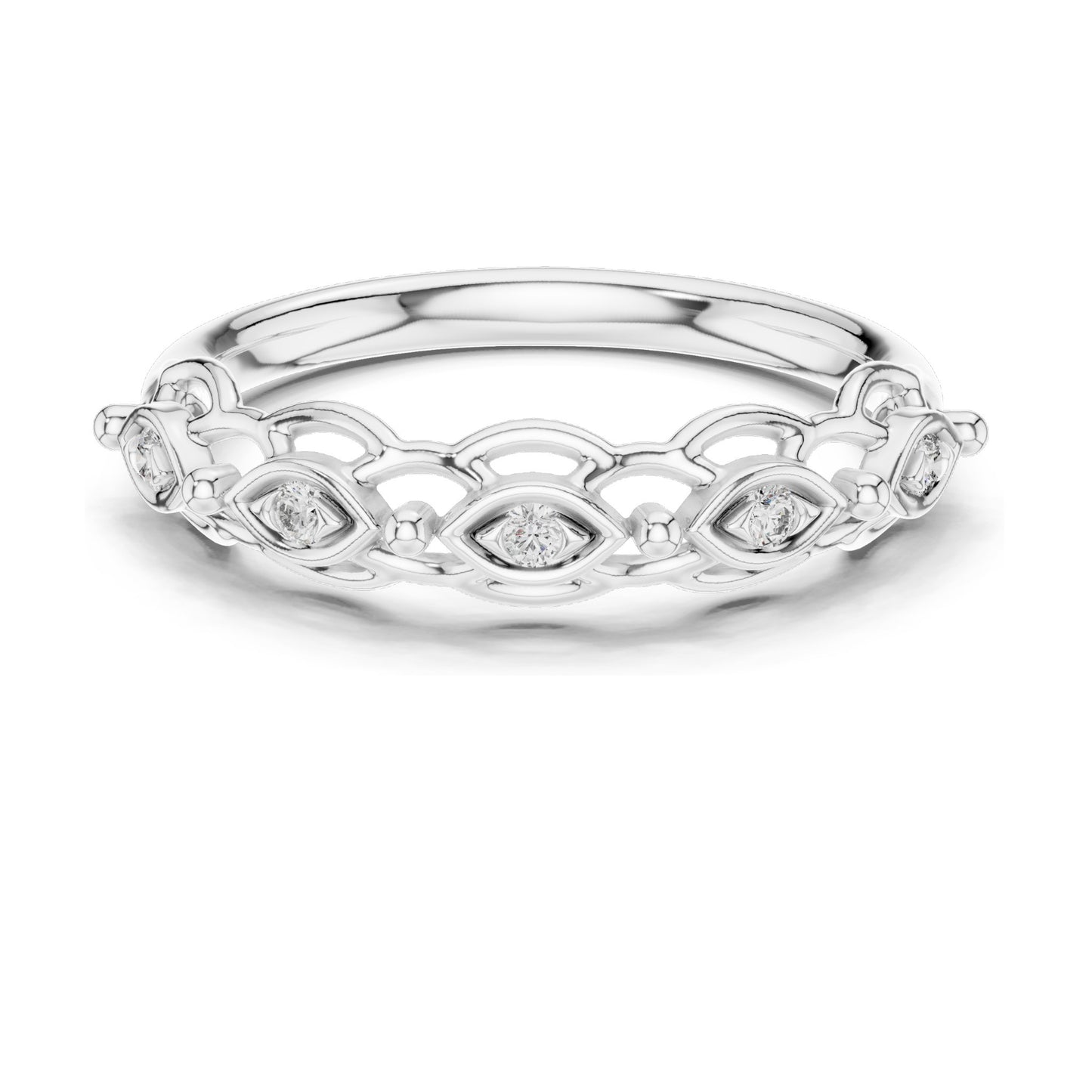 0.06 CT Lab Diamond Marquise Ring for Women | VVS-VS EF Clarity | 18KT, 14KT, 10KT Gold & 925 Silver | Rose, Yellow, White Gold & Moissanite Options