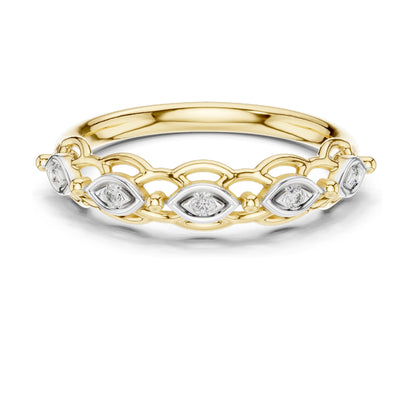 0.06 CT Lab Diamond Marquise Ring for Women | VVS-VS EF Clarity | 18KT, 14KT, 10KT Gold & 925 Silver | Rose, Yellow, White Gold & Moissanite Options