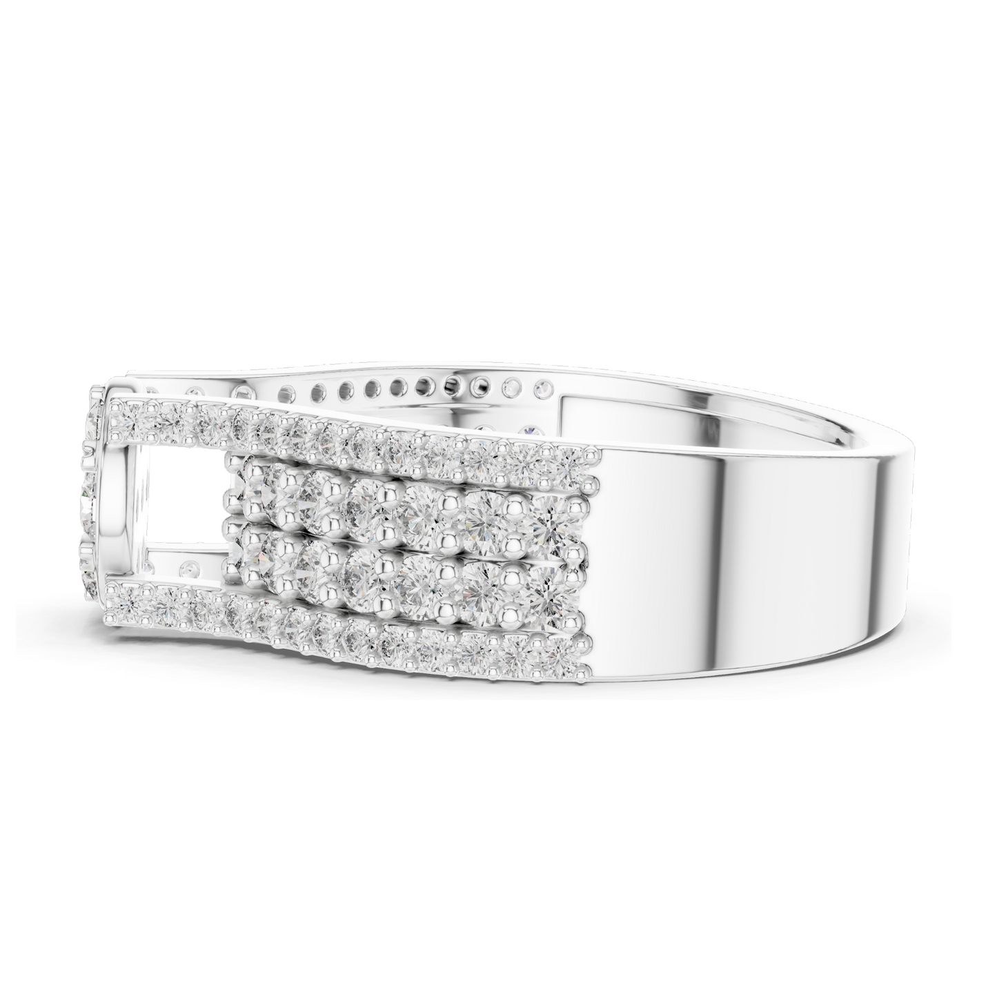 1.005 CT Round Cluster Lab Diamond Ring for Women | VVS-VS EF Clarity | 18KT, 14KT, 10KT Gold & 925 Silver | Rose, Yellow, White Gold | Moissanite Option