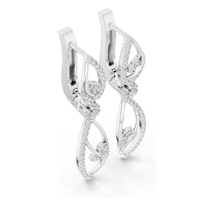 0.732 CT Lab Diamond Earrings | VVS-VS-EF CVD Diamonds | 18KT, 14KT, 10KT Gold & 925 Silver | Rose, Yellow, White Gold | Luxury Fine Jewelry