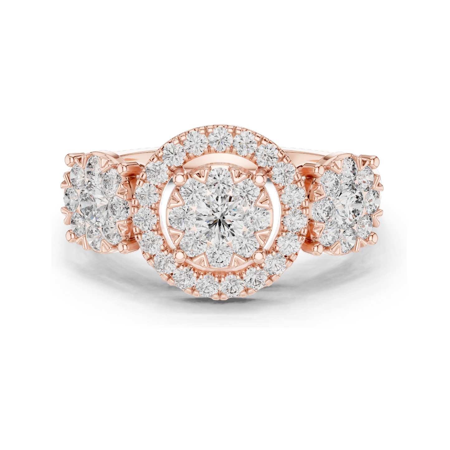 1.02 CT Lab Diamond Ladies Ring | VVS-VS EF Clarity | 18KT, 14KT, 10KT Gold & 925 Silver | Rose, Yellow, White Gold & Moissanite Options