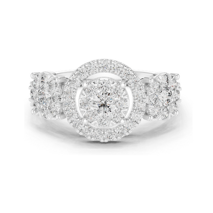 1.02 CT Lab Diamond Ladies Ring | VVS-VS EF Clarity | 18KT, 14KT, 10KT Gold & 925 Silver | Rose, Yellow, White Gold & Moissanite Options