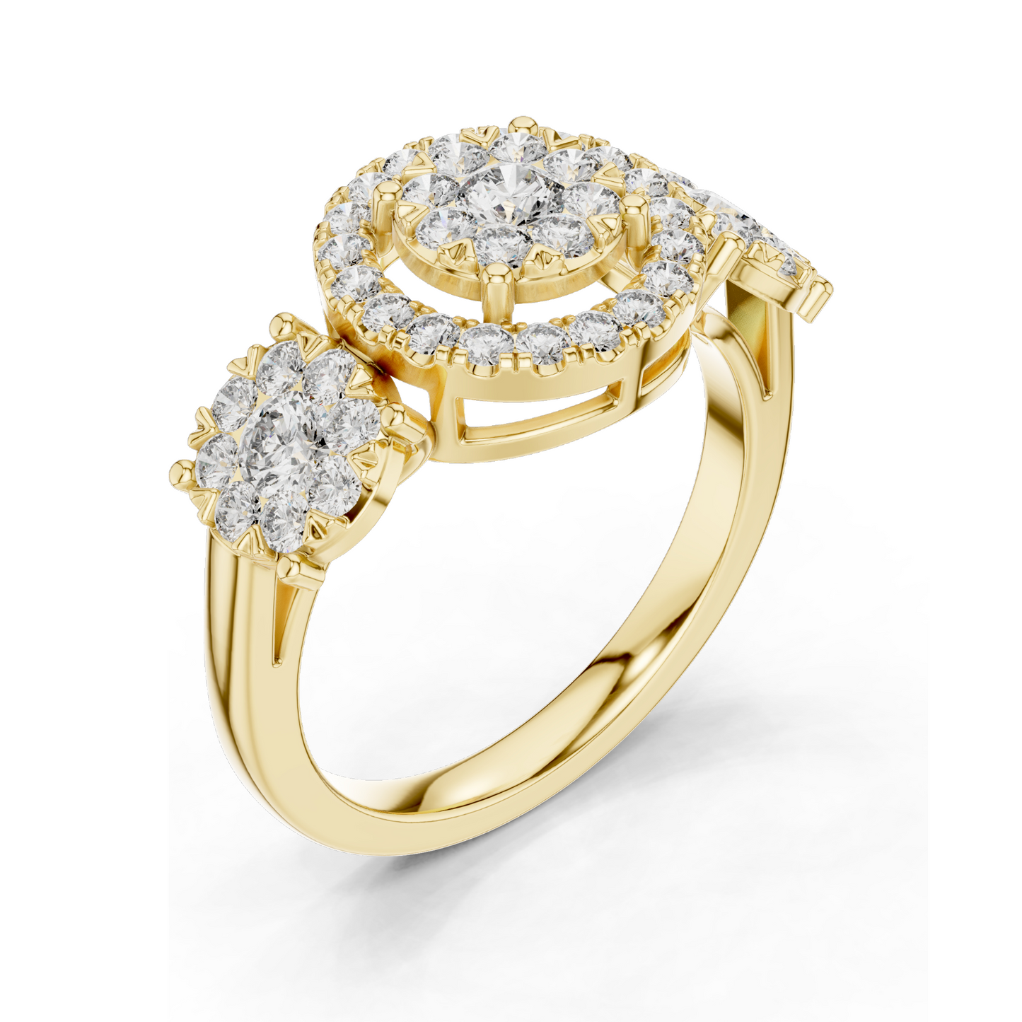 1.02 CT Lab Diamond Ladies Ring | VVS-VS EF Clarity | 18KT, 14KT, 10KT Gold & 925 Silver | Rose, Yellow, White Gold & Moissanite Options