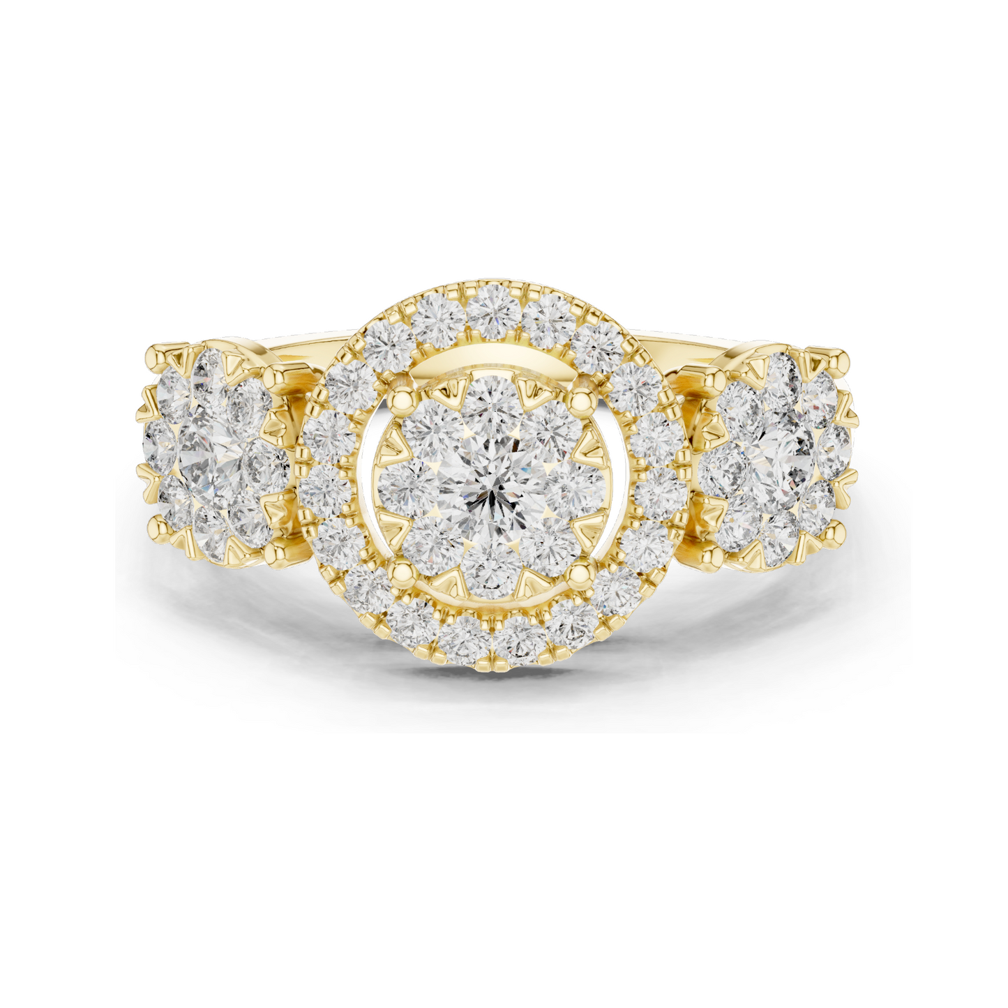 1.02 CT Lab Diamond Ladies Ring | VVS-VS EF Clarity | 18KT, 14KT, 10KT Gold & 925 Silver | Rose, Yellow, White Gold & Moissanite Options