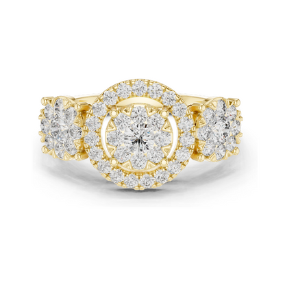 1.02 CT Lab Diamond Ladies Ring | VVS-VS EF Clarity | 18KT, 14KT, 10KT Gold & 925 Silver | Rose, Yellow, White Gold & Moissanite Options