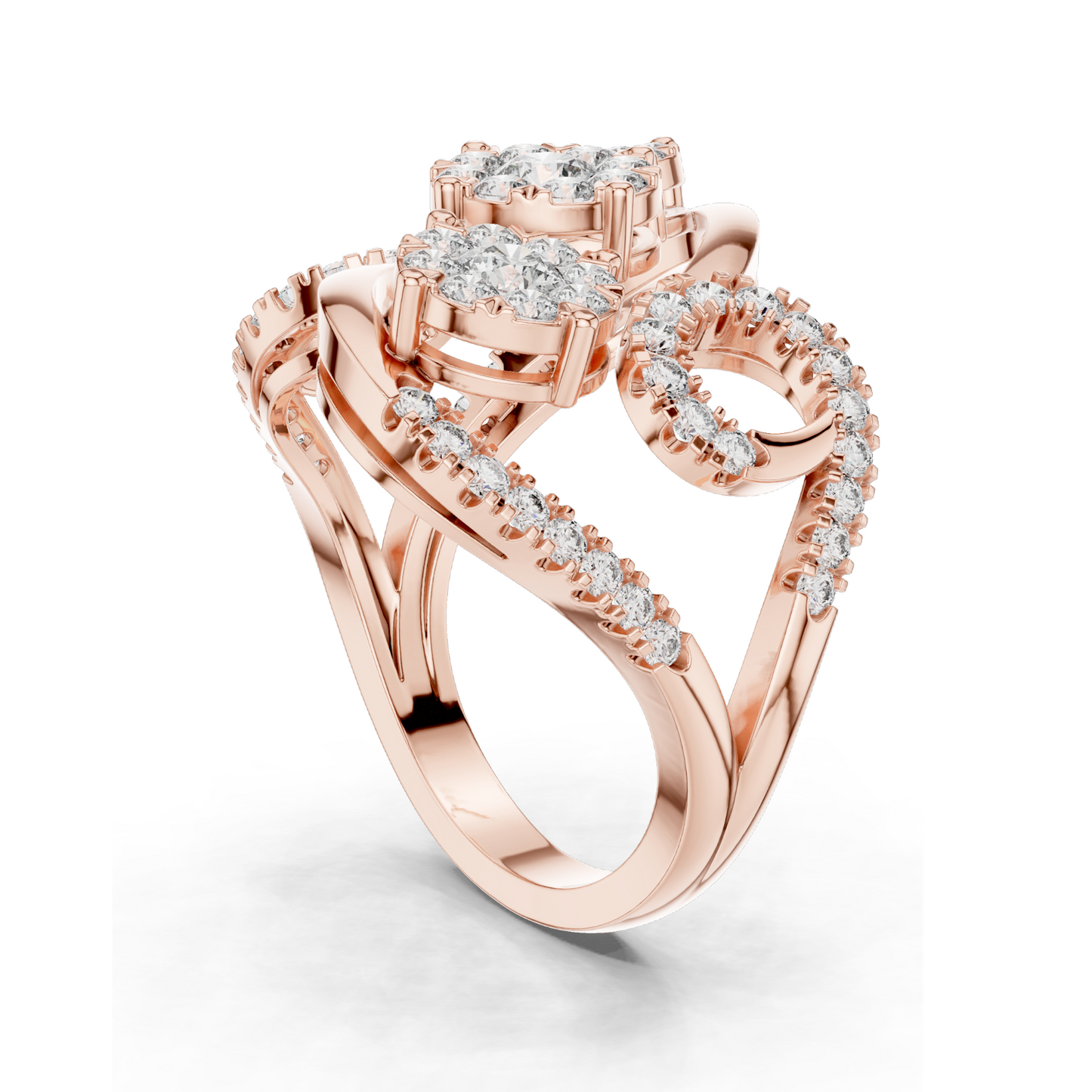 1.298 CT Lab Diamond Ladies Ring | VVS-VS Clarity | CVD Diamond | 18KT, 14KT, 10KT Gold & 925 Silver | Rose, Yellow, White Gold & Moissanite Options