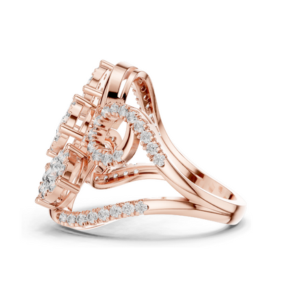 1.298 CT Lab Diamond Ladies Ring | VVS-VS Clarity | CVD Diamond | 18KT, 14KT, 10KT Gold & 925 Silver | Rose, Yellow, White Gold & Moissanite Options