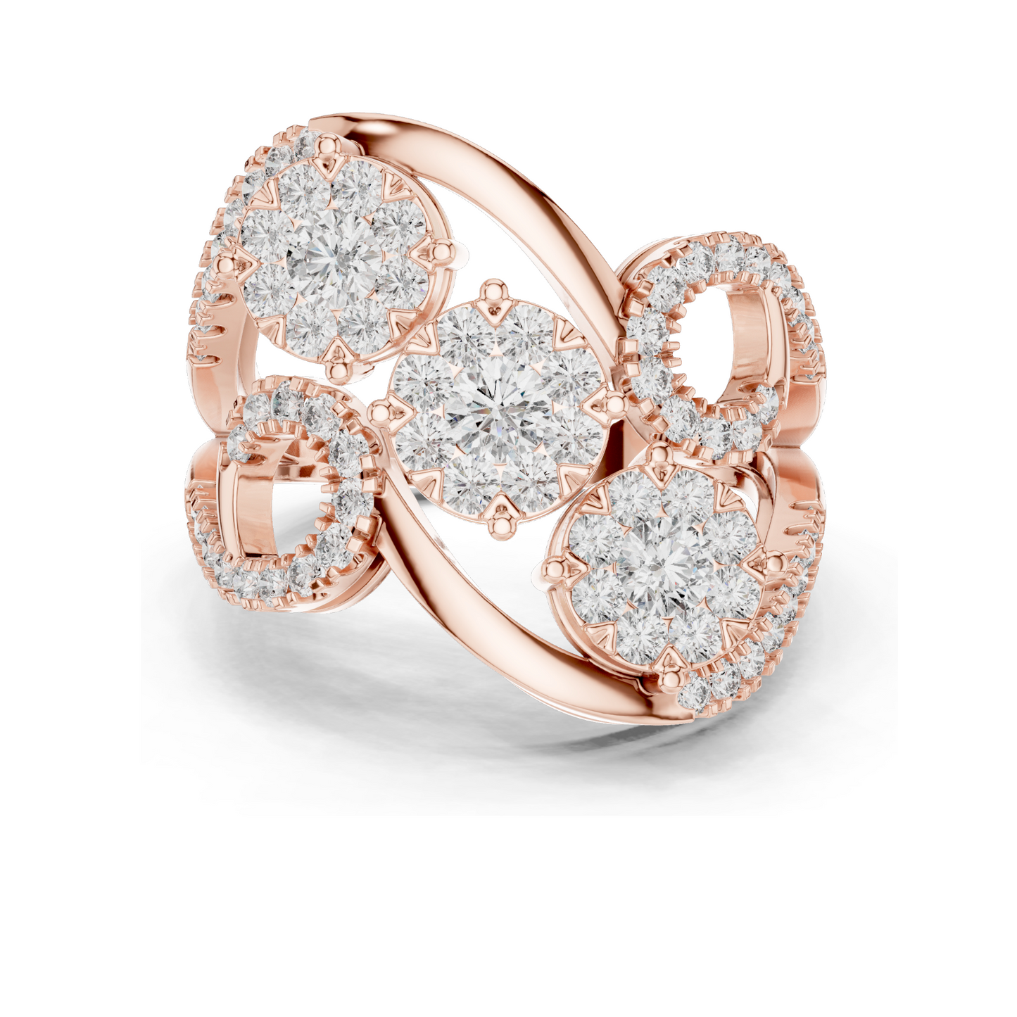 1.298 CT Lab Diamond Ladies Ring | VVS-VS Clarity | CVD Diamond | 18KT, 14KT, 10KT Gold & 925 Silver | Rose, Yellow, White Gold & Moissanite Options