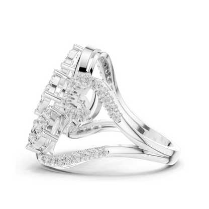 1.298 CT Lab Diamond Ladies Ring | VVS-VS Clarity | CVD Diamond | 18KT, 14KT, 10KT Gold & 925 Silver | Rose, Yellow, White Gold & Moissanite Options