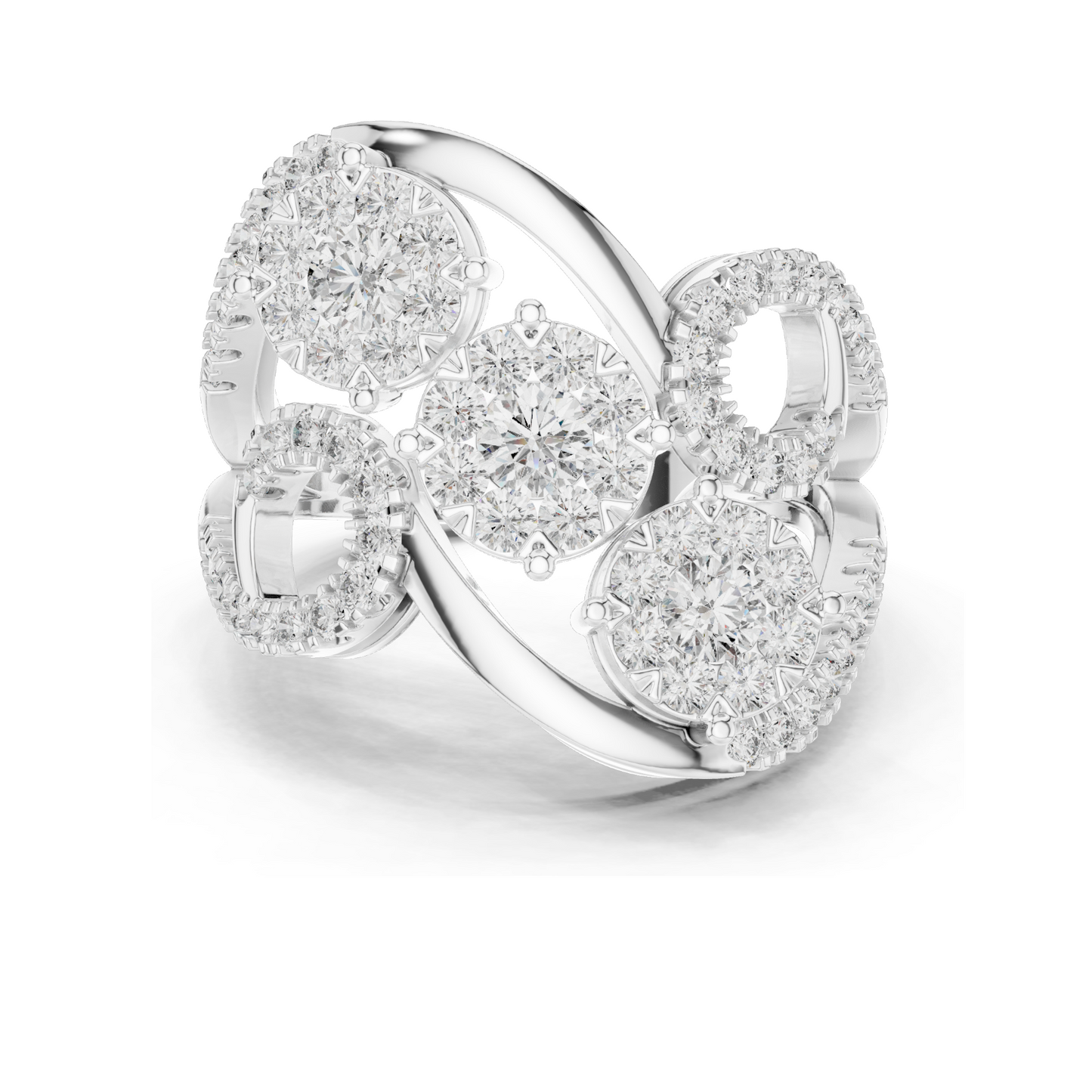 1.298 CT Lab Diamond Ladies Ring | VVS-VS Clarity | CVD Diamond | 18KT, 14KT, 10KT Gold & 925 Silver | Rose, Yellow, White Gold & Moissanite Options